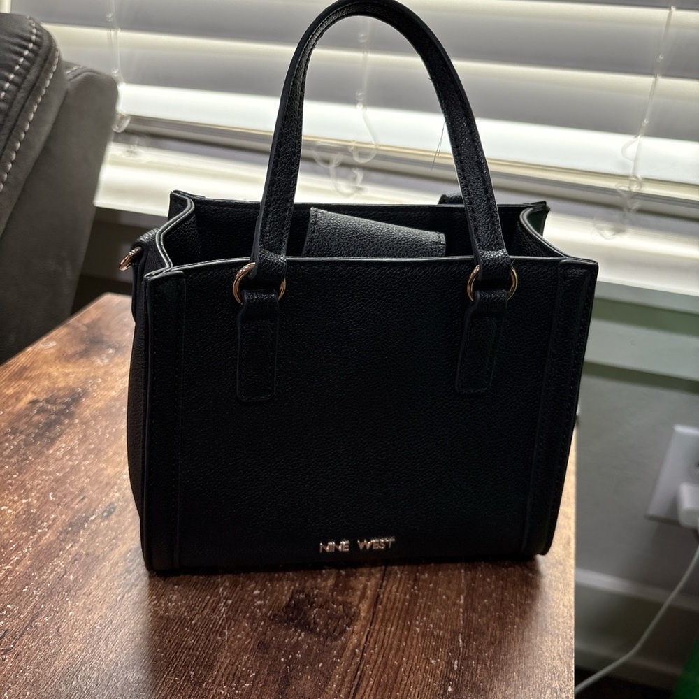 Nine West Elegant Black Satchel
